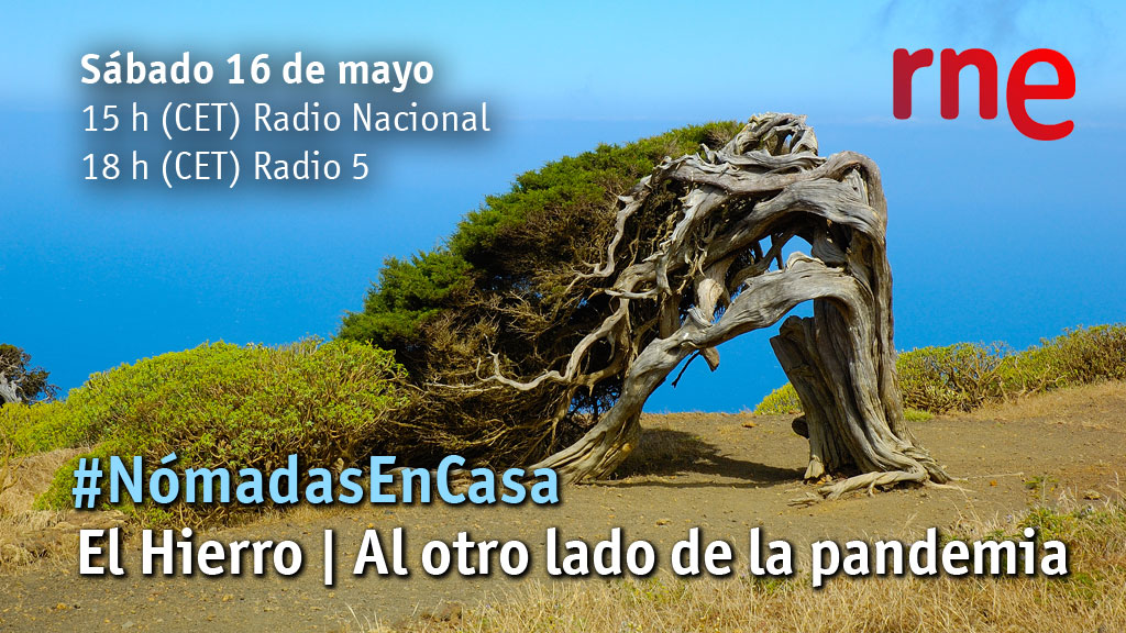 nomadasrne's tweet photo. Hoy tenemos una doble cita con El Hierro: a las 15 h (CET) en @rne y a las 18.00 h (CET) en @radio5_rne. Conectamos con la isla del meridiano, que el próximo lunes pasará a #fase2 y poco a poco se prepara para volver a recibir visitantes bajo el sello #CovidFree. https://t.co/o1SDWF5oEU