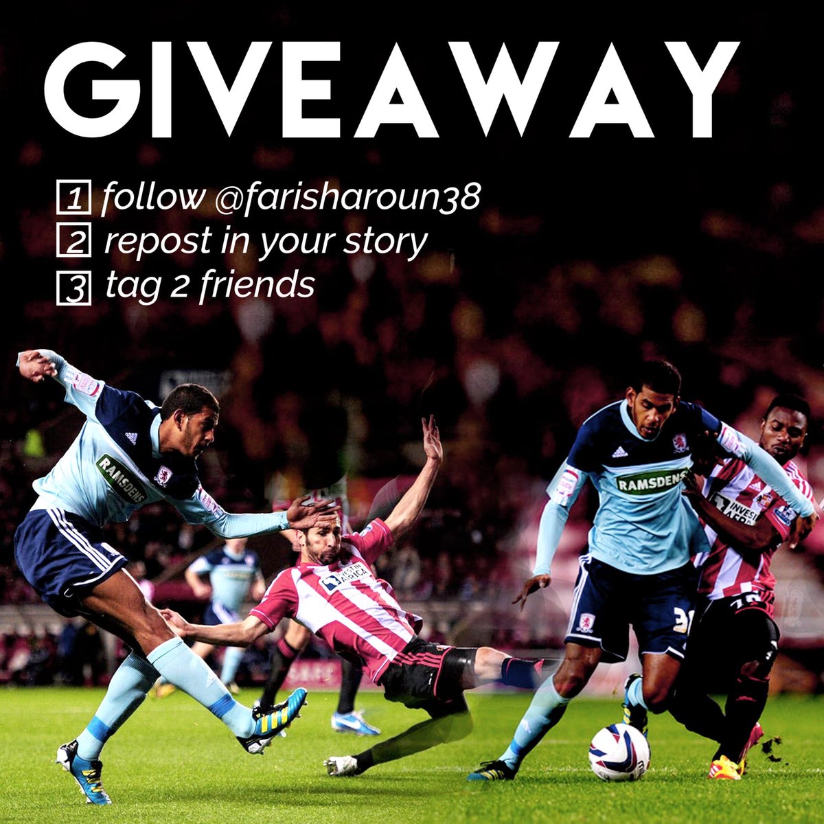FarisHaroun38's tweet photo. Go on my Instagram page :@farisharoun38
to win this signed Jersey .
#utb #fcMiddlesbrough #Giveaway
🚨🎁giveaway🎁🚨 https://t.co/y7EIbzIh4l