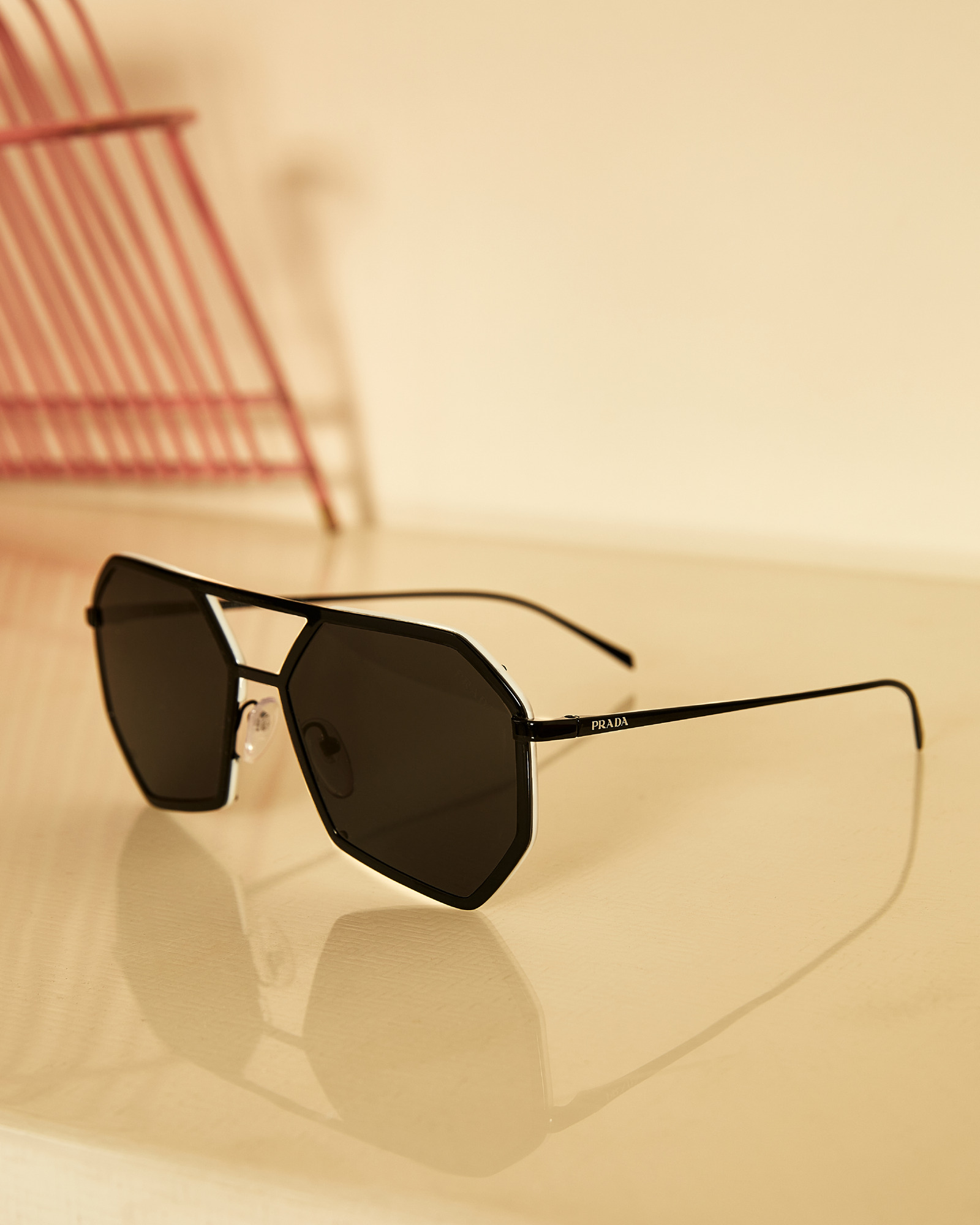 Prada double online bridge sunglasses
