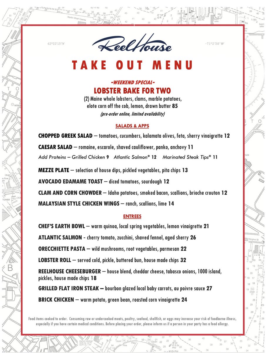 .<a href="/ReelHouseBoston/">ReelHouseBoston</a> is now open for take-out! Use code "DIMI" for $10 off your first order! Valid through end of day Sunday!

Order here!: toasttab.com/reelhousebosto…

<a href="/salboscarino/">Salvatore</a> <a href="/v_fit1/">Vijay A. Daryanani</a>