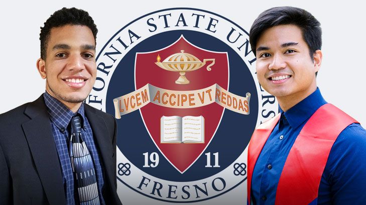 Bagieng Keophimphone from <a href="/CSMfresno/">College of Science and Mathematics</a> and Jalen Harris from <a href="/FresnoStateLCOE/">Lyles College of Engineering</a> have been awarded Fresno State’s top academic honors for the class of 2020. 

Learn more about this year's President’s Medalist and University Graduate Medalist: bit.ly/3cCrMwG #FresnoStateGrad