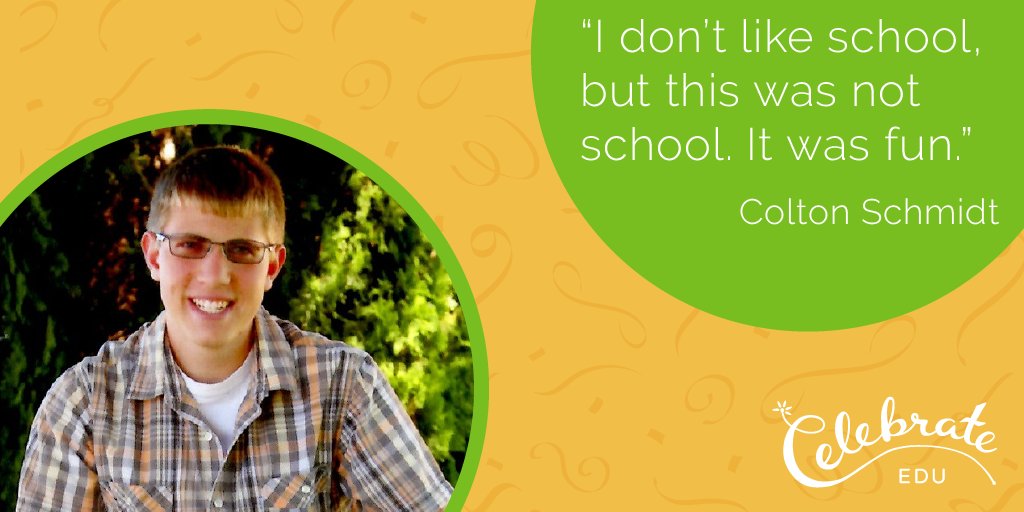 Colton wasn’t sure about our online courses because he doesn’t usually like school. Afterward, he said, “This was not school. It was fun. I got to learn more about myself and how to do things like customer service.” Check out our online courses now. bit.ly/CelebrateCalen…