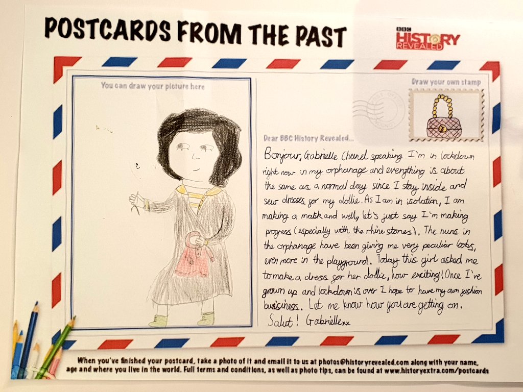 Rina_Sowler's tweet photo. Ça va?☺️...
#pastpostcards 📮 from #COCOChanel 👜 and Charles Darwin 🐒➡️🚶‍♂️🚶‍♀️.
@HistoryExtra
@Heath_schoolART https://t.co/qyQOCIcZ8v