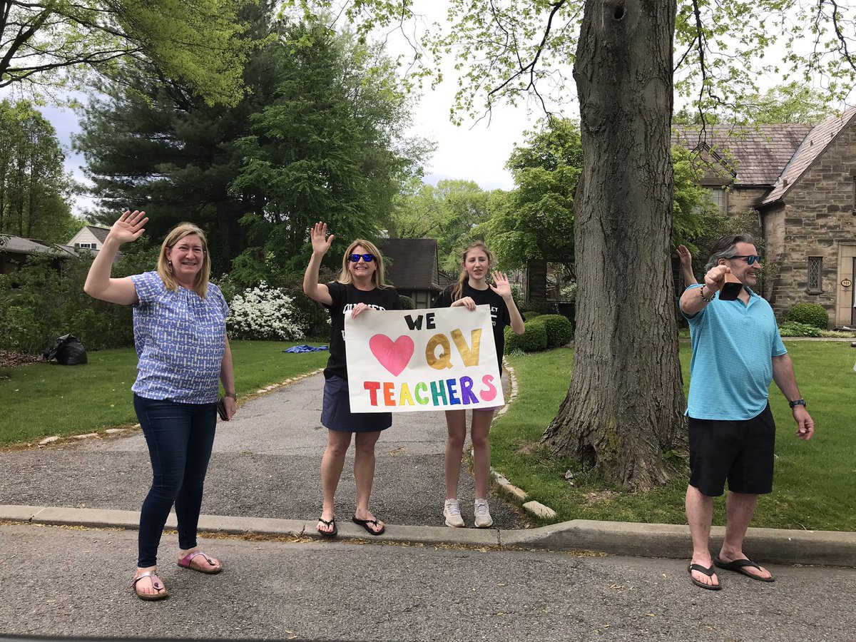 QVHSPrincipal's tweet photo. ❤️ this! Best day I’ve had in months! So great to see the smiling faces of our @quakervalley students &amp; families at the Teacher Parade. We miss all of you! #QVStrong #BESTDAY https://t.co/cQ2kYdOEXz