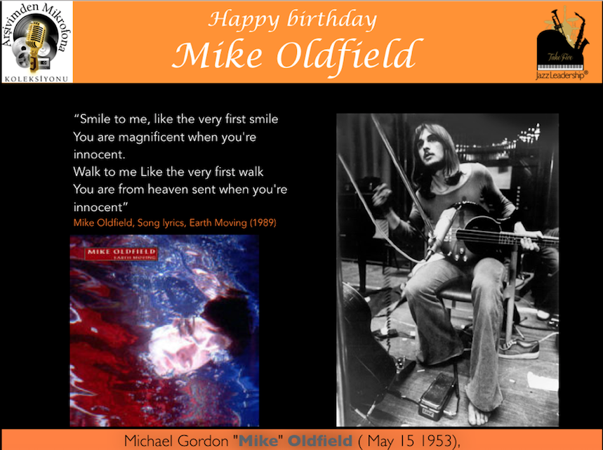 Happy birthday Mike Oldfield  