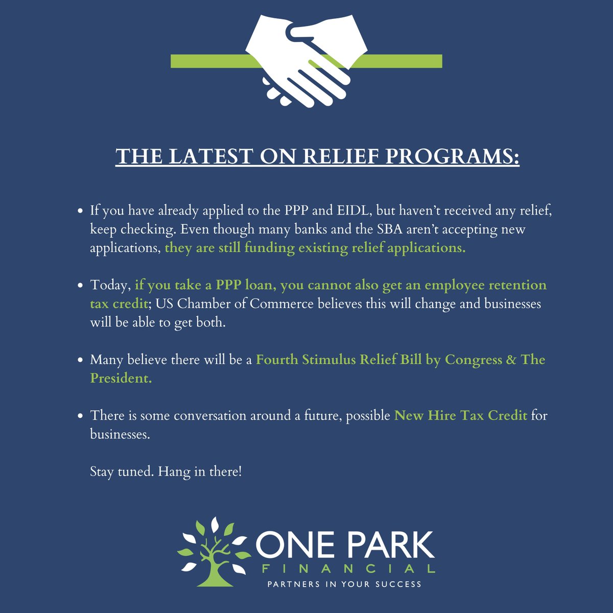 One Park Financial tweet media