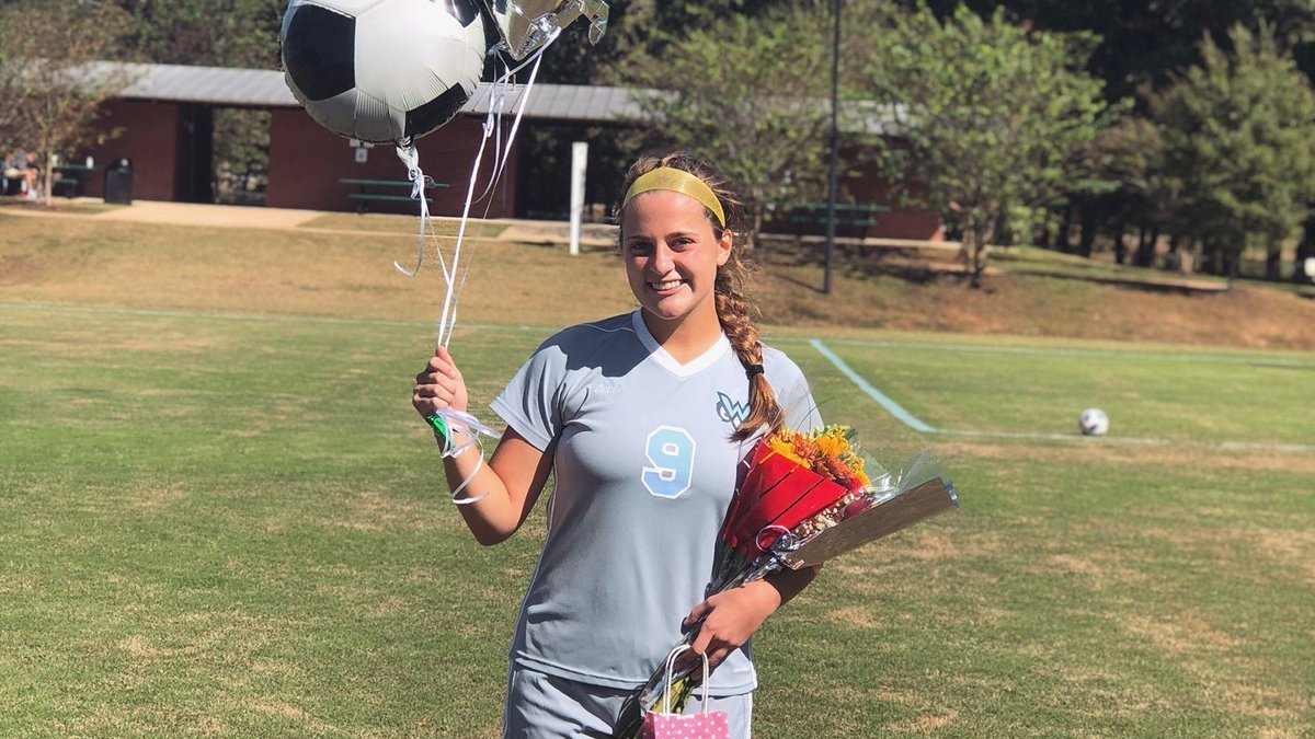 MUWedu's tweet photo. Morgan Dennis came to The W to major in nursing and be a part of the inaugural Owls women’s soccer team. The timing could not have been better. #TheBlueForYou #LongBueLine https://t.co/FsJAaQpPkT https://t.co/JkHGN47EBO
