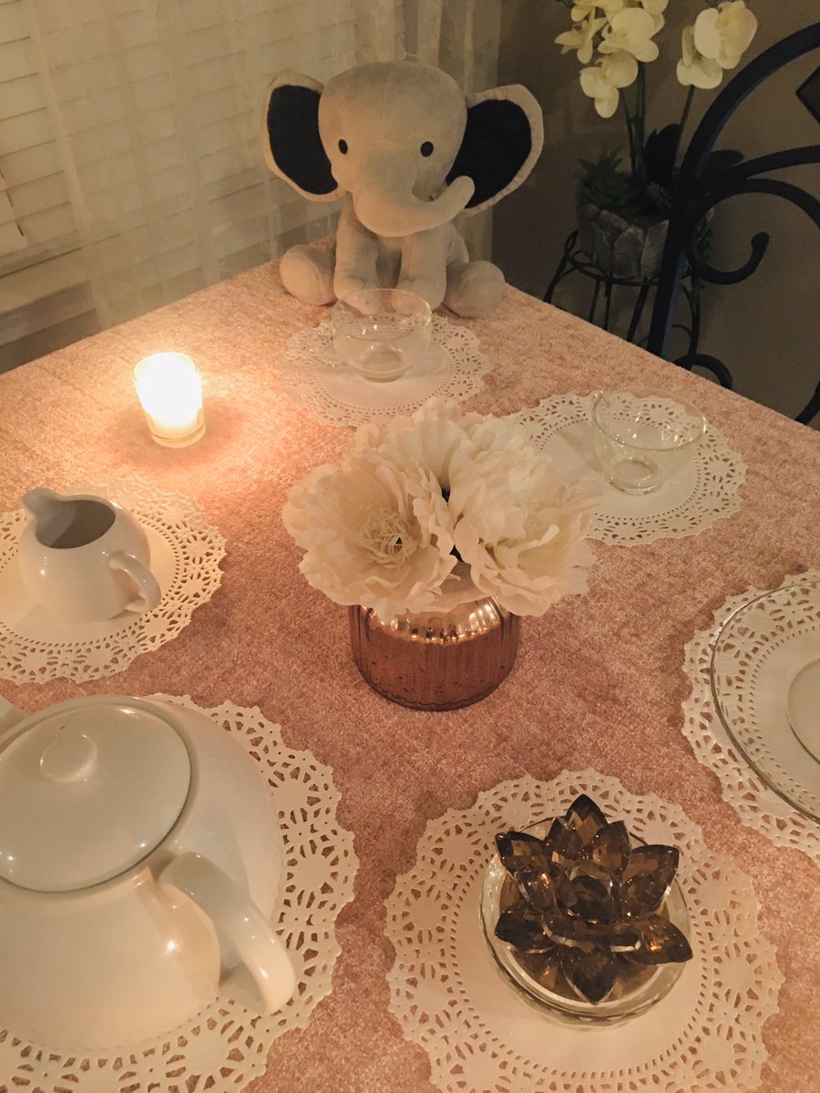 Our last day of distance learning was amazing! Thank you <a href="/Peacelove1st/">Ann Marie Burley</a> for the photo and for being you! Who else has their very own tea cups with the prince and princess on them?!