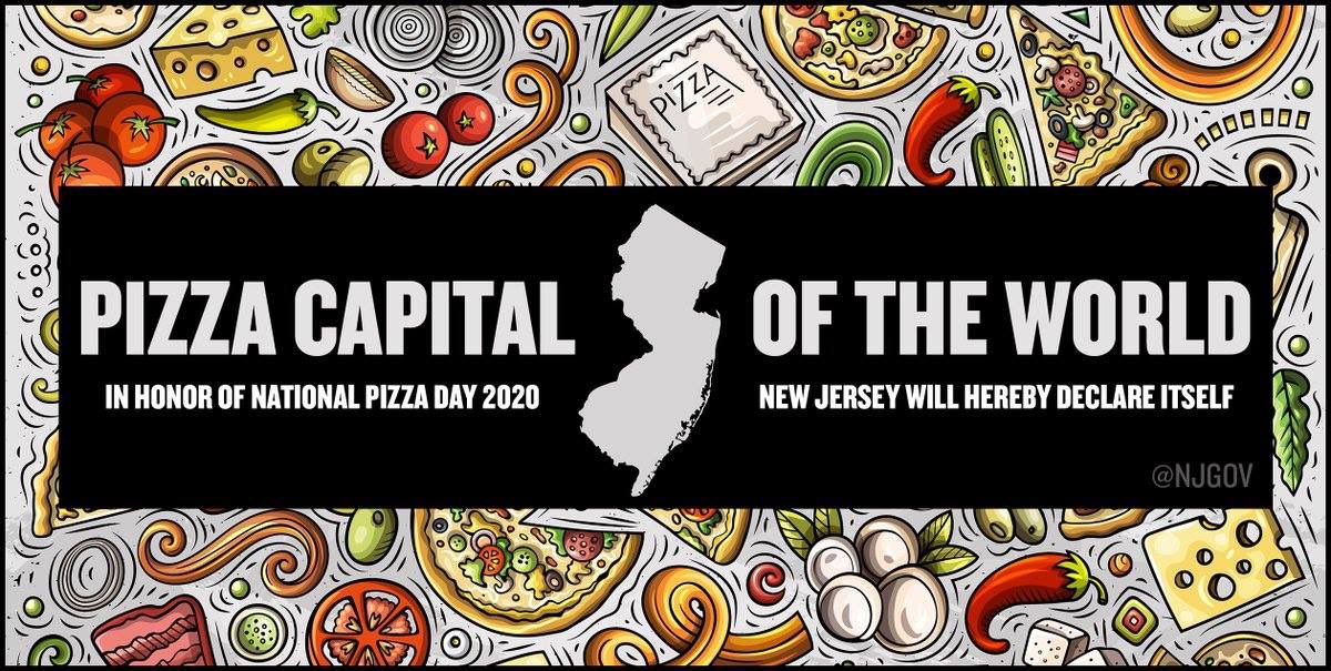 NJGov's tweet photo. ain’t no pizza party like a jersey pizza party cause a jersey pizza party don't stop https://t.co/U3EUeHl15R