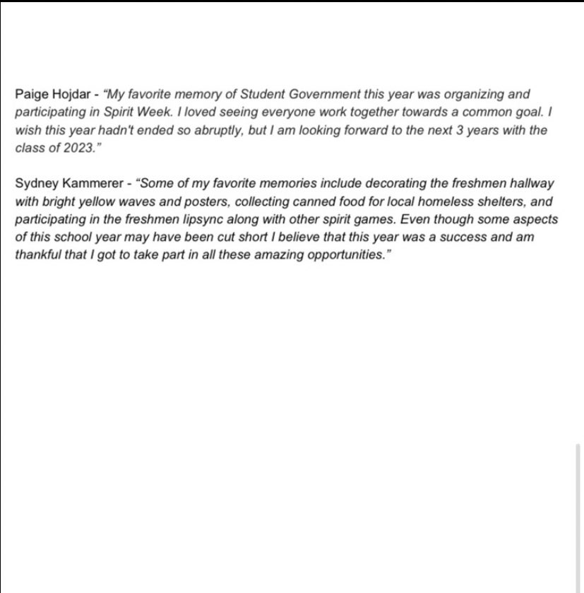 check out the student government newsletter! a huge thanks to all of our representatives and student senate members for making this one of the most successful years of student gov yet!