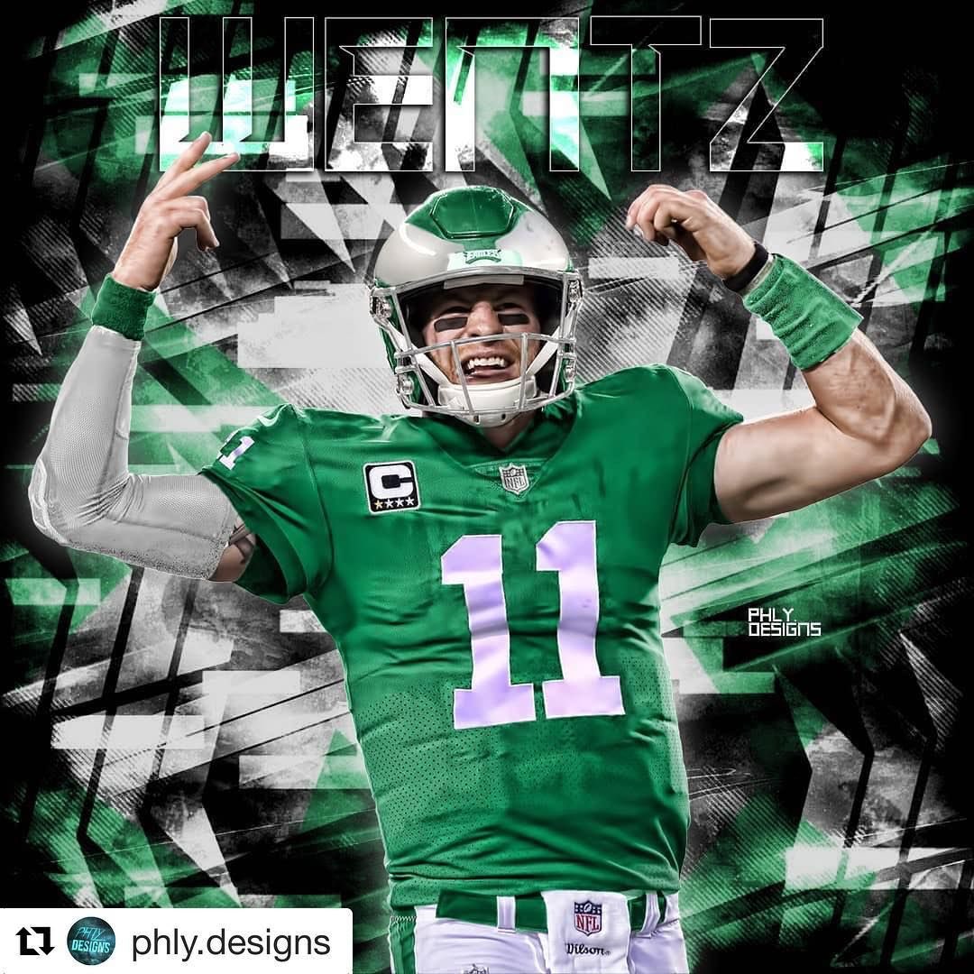 kelly green wentz jersey