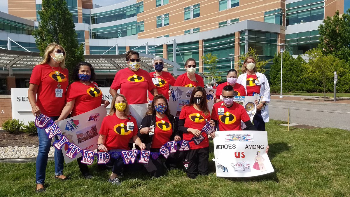 sentarahealth's tweet photo. To close out #HospitalWeek two of our Virginia Beach hospitals were honored with a parade from the @VirginiaBeachFD. We would like to extend a huge thank you to all of our staff, not only this week but every day. Your dedication and hard work do not go unnoticed. #Sentaraheroes https://t.co/EkhqNKltV7