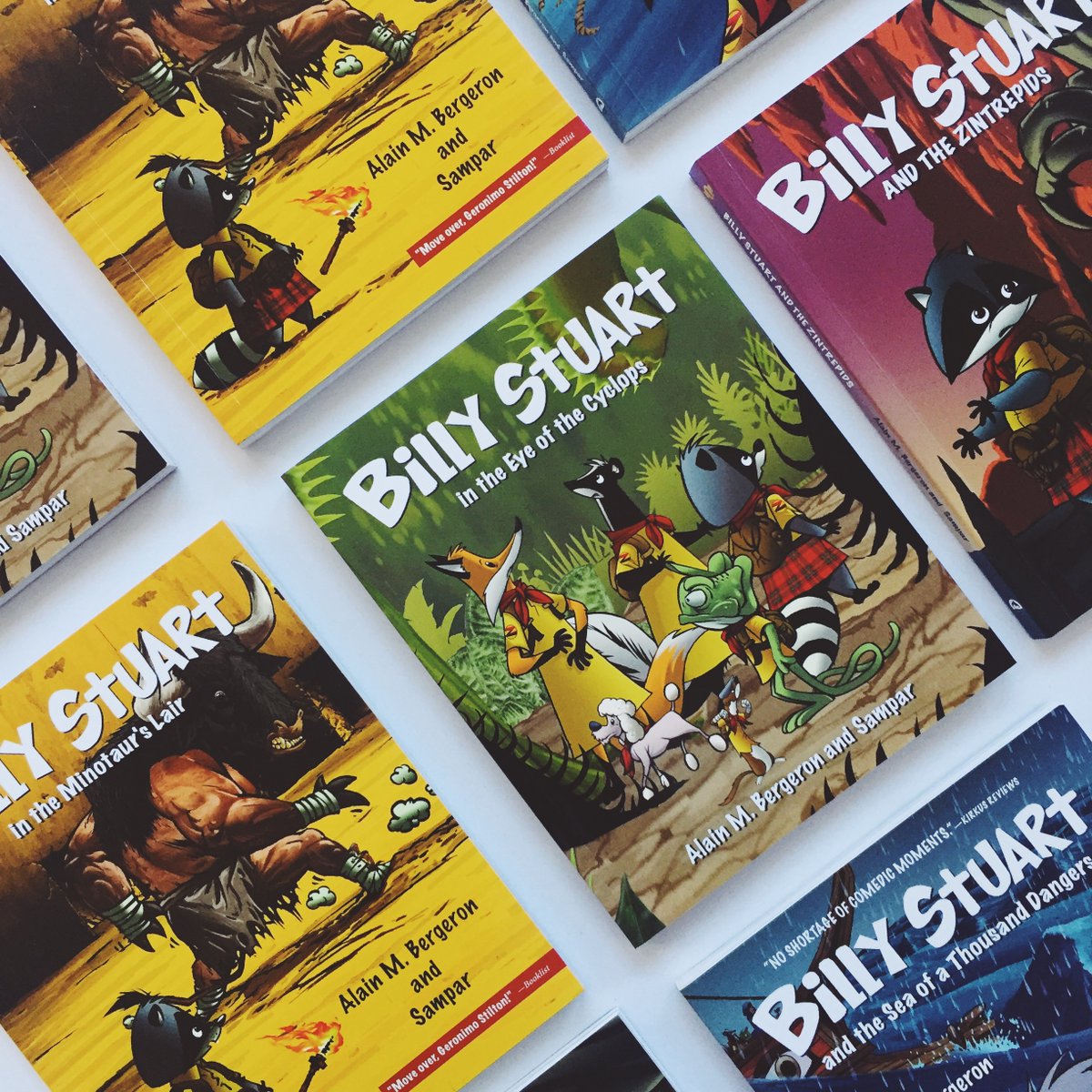 orcabook's tweet photo. Join #BillyStuart and his friends in a new adventure as they accidentally travel through time and find themselves lost in a land inhabited by giants: giant plants, giant animals, GIANT MONSTERS! 😱
Billy Stuart in the Eye of the Cyclops (Alain M. Bergeron, Sampar) is out now! https://t.co/YZYETezQ8H