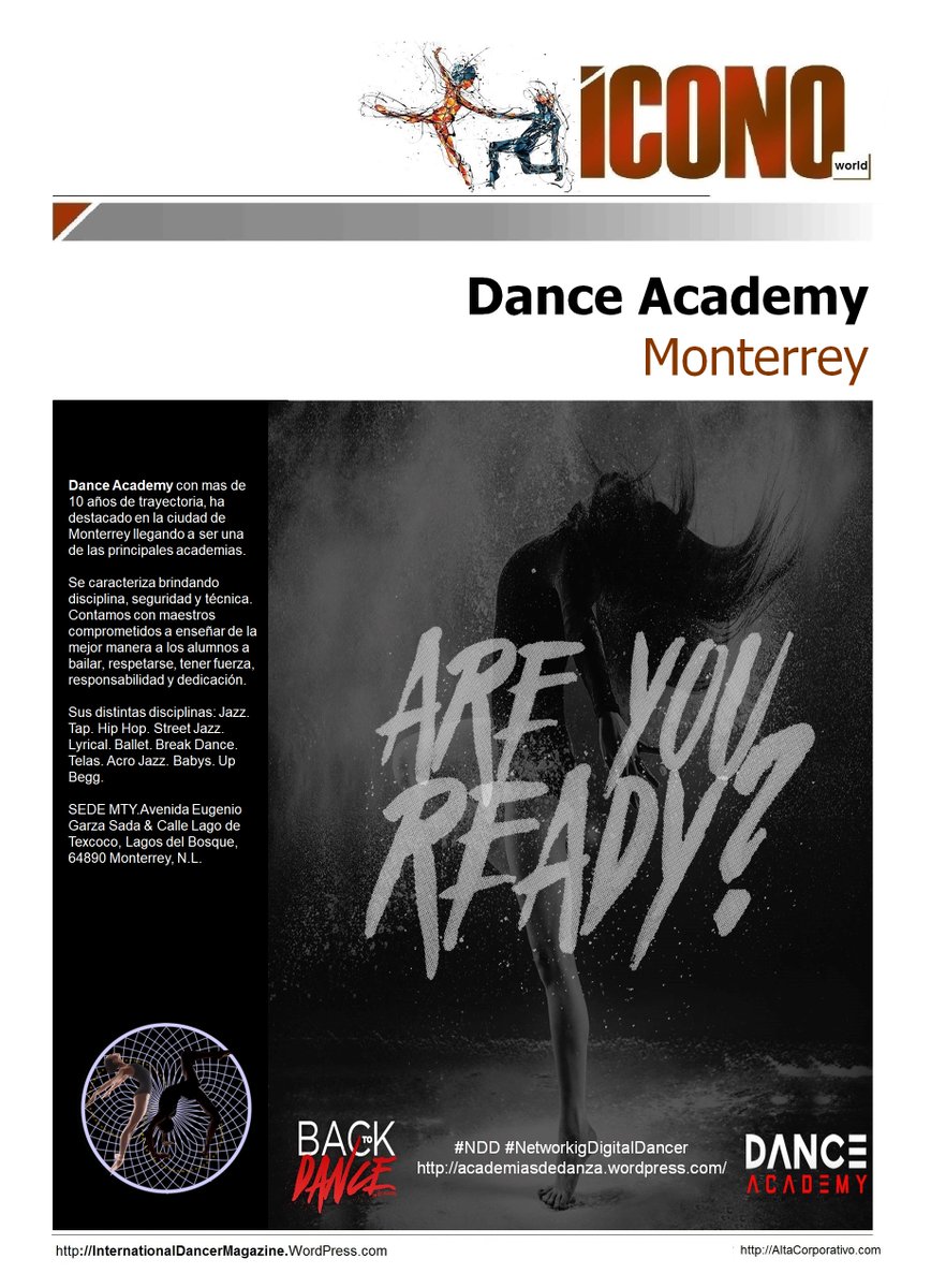 DancerDigital's tweet photo. Academias de DANZA México #MasTop
Las Academias de DANZA son muy buenas alternativas para olvidarse un poco del estrés de la vida diaria y por supuesto para aprender unas cuantas técnicas y desenvolverse con soltura en la pista de baile.
#NDD #NetworkingDigitalDancer https://t.co/3vzsvKE2gc
