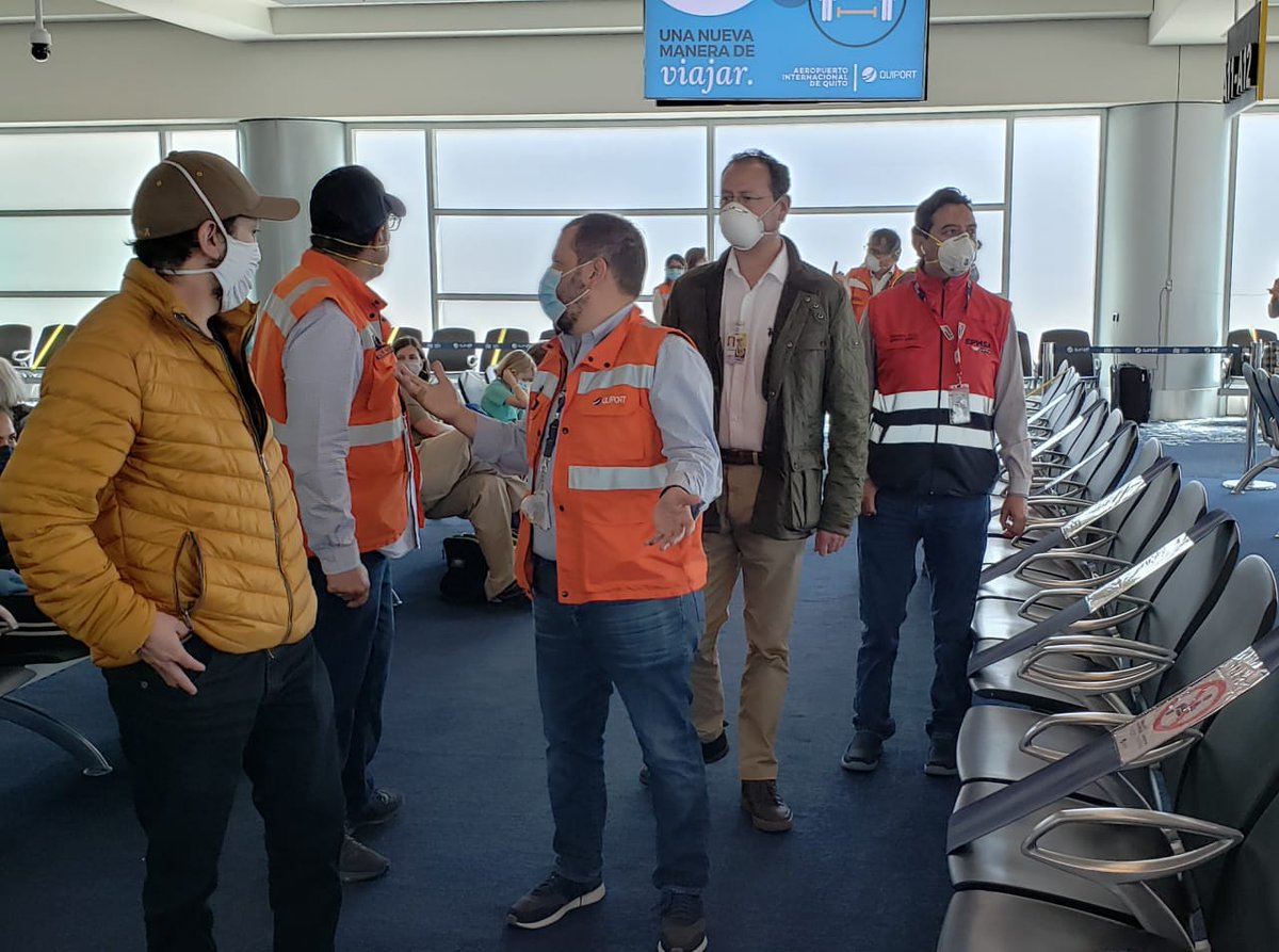 AeropuertoUIO's tweet photo. Tour of the terminal #AeropuertoUIO | Reconfiguration of capacity in boarding lounges and marking of seats not available to maintain social distance.
@ObrasPublicasEc
@DGAC_Ecuador
@ServiAeroQuito
@Quiport

Preparing for a #NewWayToTravel✈️🌎 https://t.co/veDmdsivAn