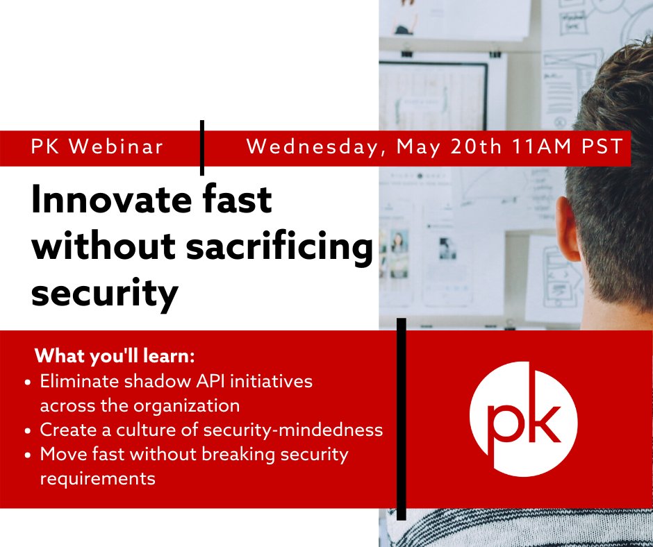 thePKGlobal's tweet photo. In the era of accelerating change, time is always of the essence. In this environment, it's not enough to innovate. To win, you must #innovate fast, and register for our #PK webinar here: https://t.co/YSPmdbahy8 
#API #security https://t.co/kcqyPP8YUi