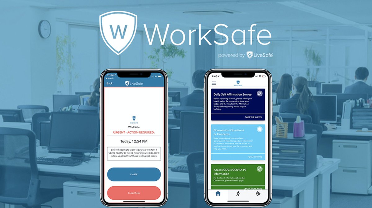 RiseOfRest's tweet photo. This week, @LiveSafe unveiled WorkSpace, which enables employees to conduct daily health check-ins from home or access health screening surveys and resources.

Learn how to make WorkSafe a part of your COVID-19 return-to-work strategy: https://t.co/rf13Horw0h #dctech #RiseOfRest https://t.co/3oHOnmKr5T
