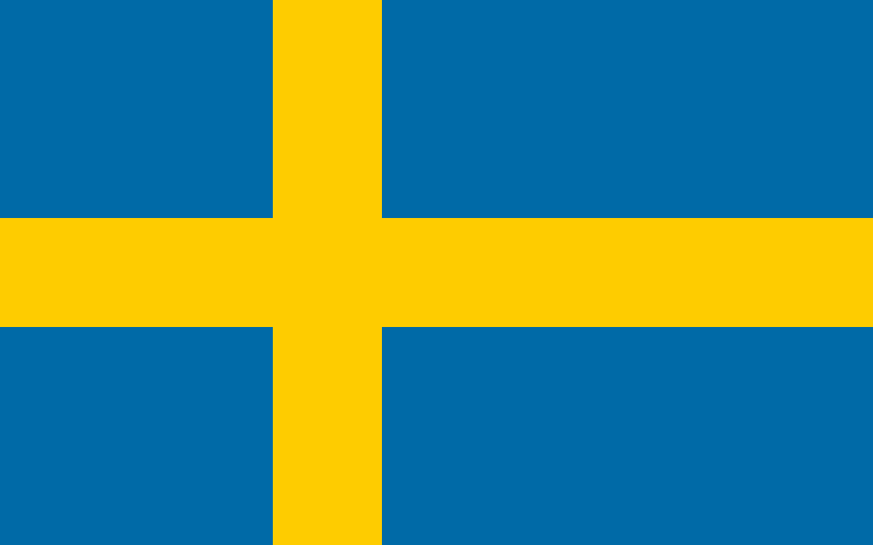 34. SwedenThe shade of blue in this flag is absolutely gorgeous, but the yellow brings it down a little; if it was to be more gold or dulled, it would have been so much higher. Iconic in a way, and a flag representing so many lovely people - we stan Sverige
