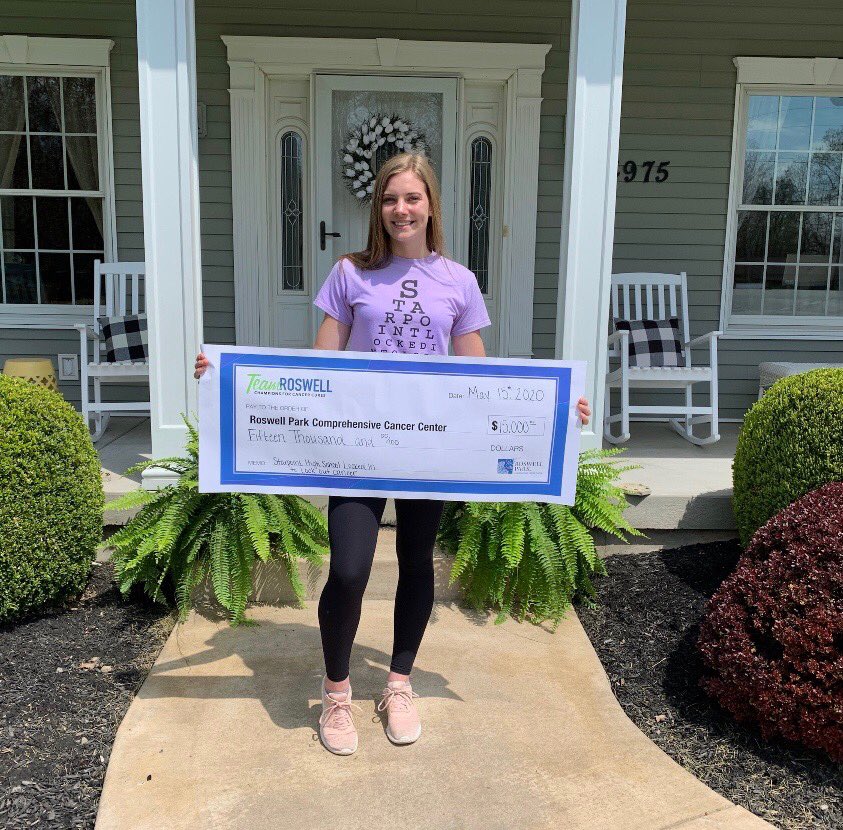 The committee is proud to announce that we donated $15,000 to <a href="/RoswellPark/">Roswell Park</a> this year! Our 8 year total is now $89,444. This year we broke 2 records: largest amount of participants AND highest donation amount! 💜⭐️ #onestarpoint <a href="/Team_Roswell/">Roswell Park Alliance Foundation</a>