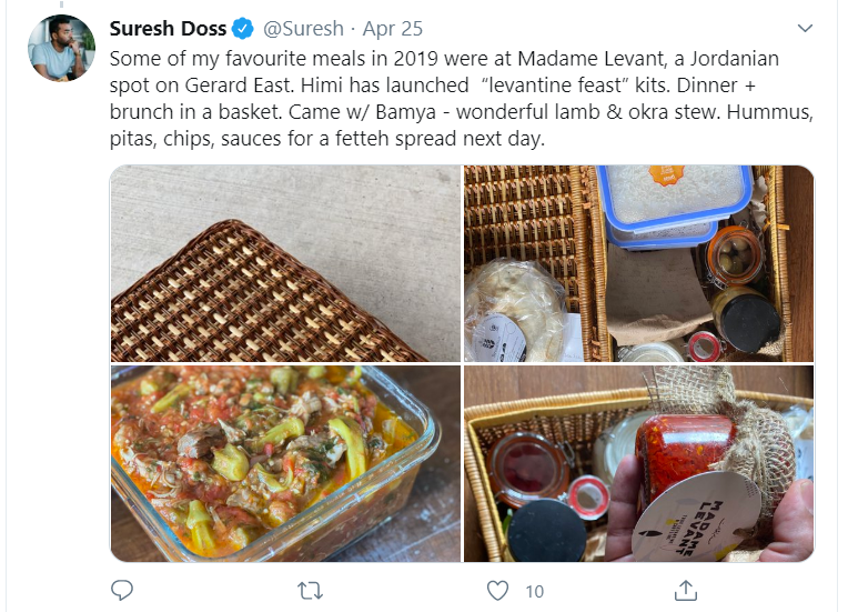 #IdeasAtWork Thanks <a href="/Our_Riverdale/">Our Riverdale</a> again for highlighting and giving a platform to small businesses to reach out to the local community in #Tordan
This week Himi Hunaidi, owner + chef of Madame Levant in conversation with <a href="/SamanthaJCamp/">Samantha Campanale</a>
 facebook.com/lewisandcompan… #KeepTheLightsOn