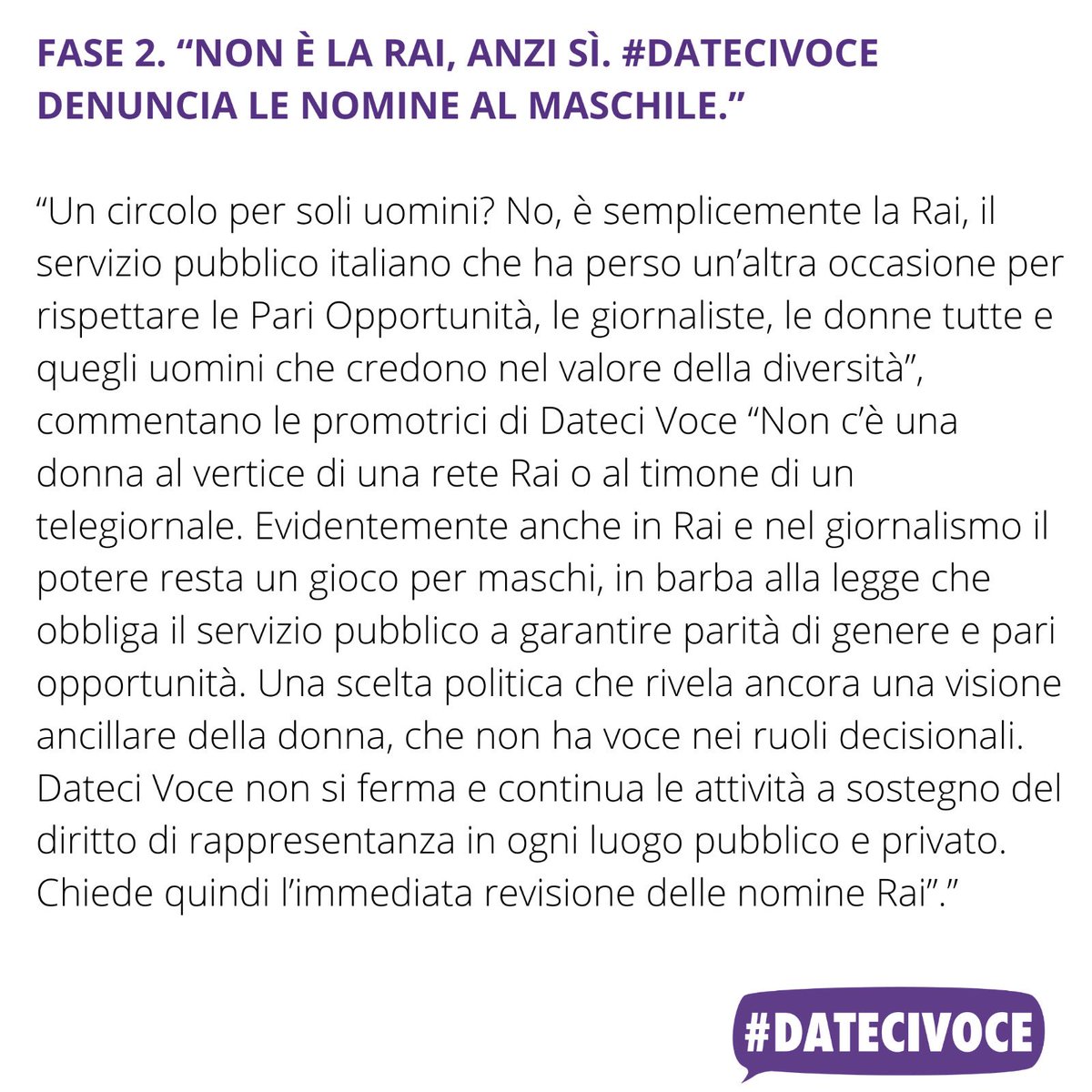 datecivoce's tweet photo. Non è la Rai. Anzi, sì.

#datecivoce denuncia le nomine al maschile. https://t.co/efJzcnNTMv
