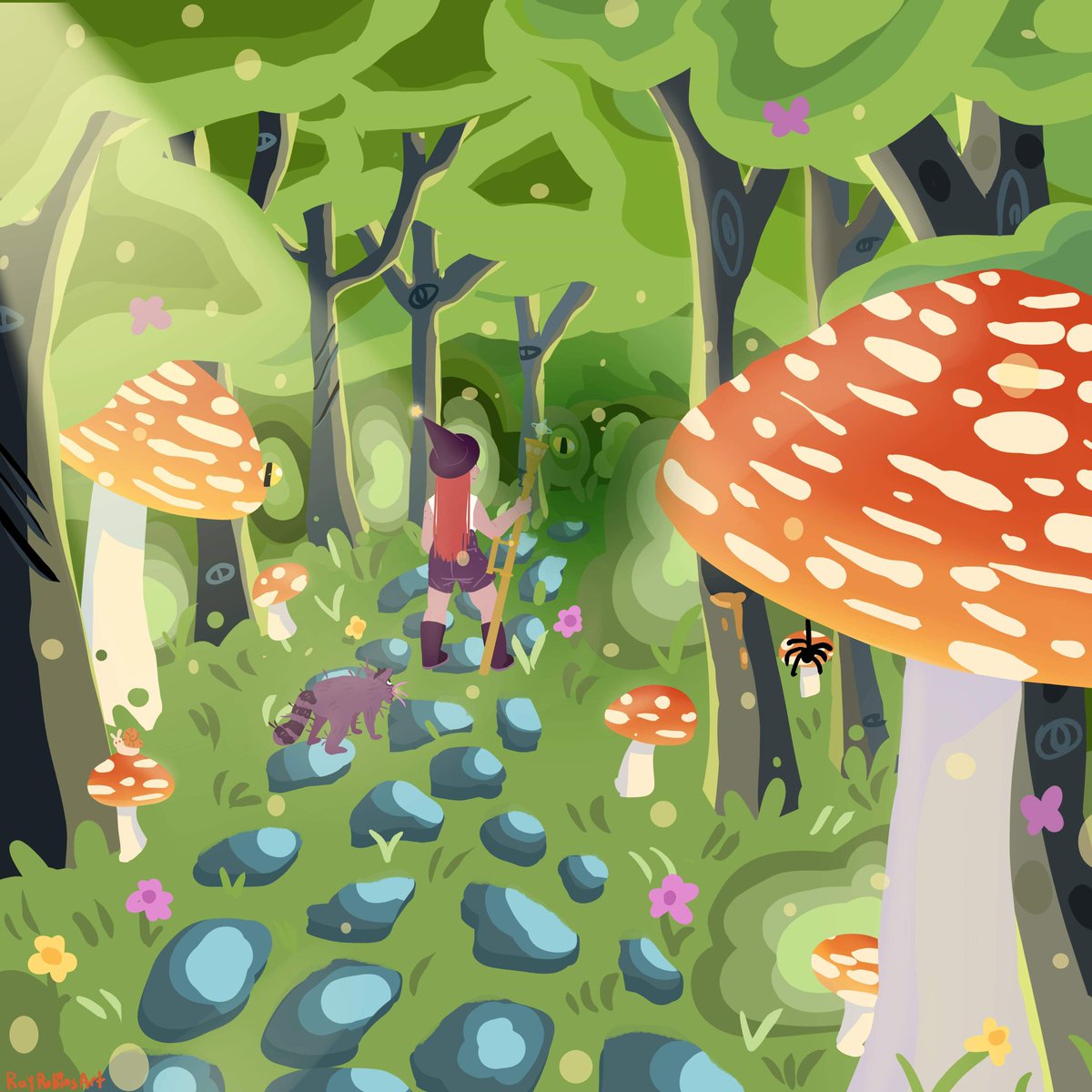 RayRayrobinsart's tweet photo. #misadventuremay Day 6: Enchanted Forest!.
#misadventuremay2020 #illustration #digitalart #digitartist #enchantedforest #artchallenge https://t.co/mJ7AmoWWGb