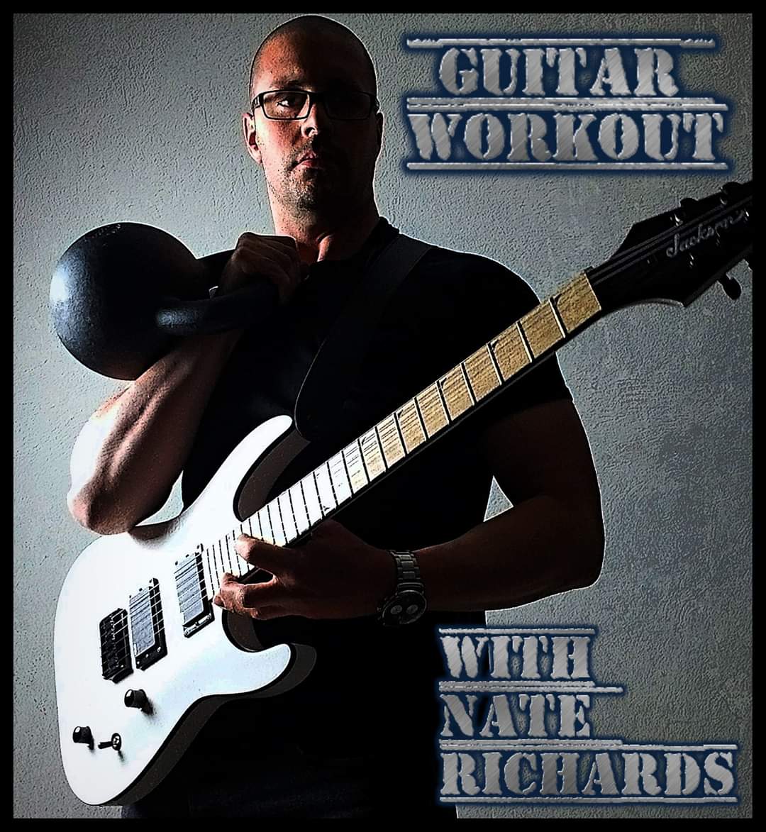 Get your guitar playing into shape P90X-style! Guitar cardio, strength, conditioning, and flexibility workout with Nate Richards FREE session Friday May 22 at 6pm. Email richards@richardsguitarstudio.com to get the Zoom link. Scales, chords, picking, speed licks and more!