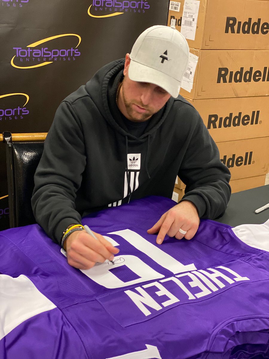 VikingNations's tweet photo. Do you want a chance to win this Adam Thielen autographed jersey?

All you have to do is retweet this tweet, follow @TSEMinnesota, and follow us!

We’ll pick a winner on Monday 5/18!

Good luck! #SKOL https://t.co/LhwKFa3ntb
