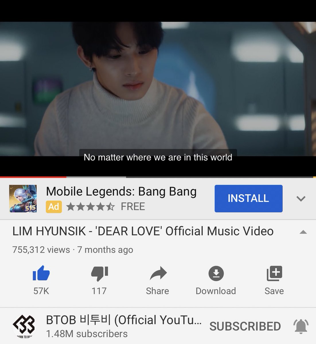 Dear Love view count streaming thread 16MAY2020 5:51AM KST755,312I didnt get to stream yesterday bec I was so busy :—-( but im glad the view count went up a lot!