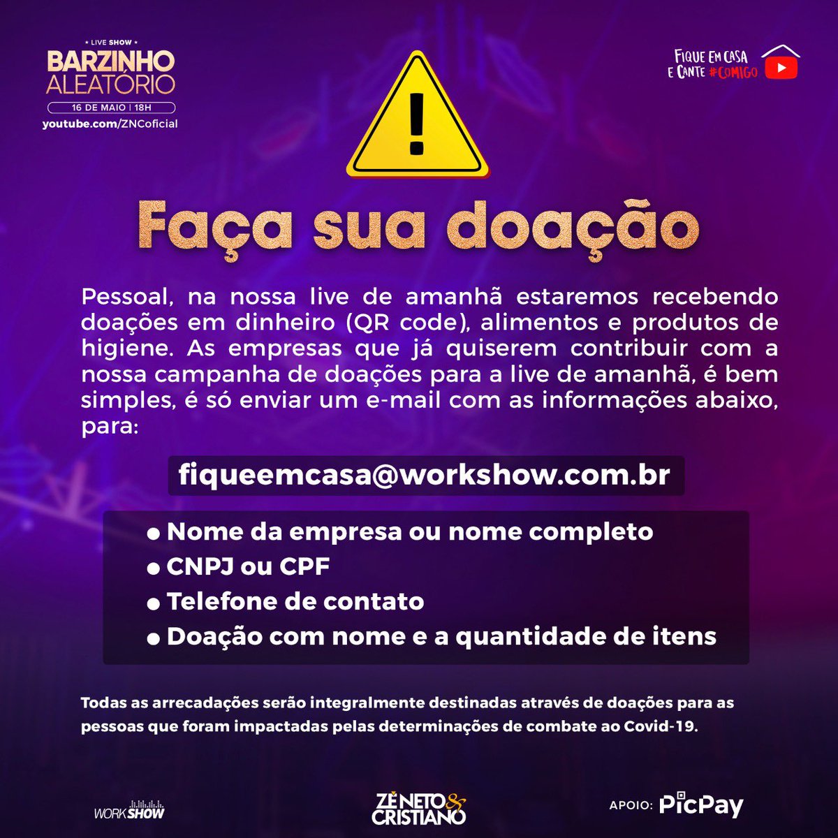 ZNC_Oficial's tweet photo. Se vc é empres��rio e quer ajudar siga as informações: https://t.co/XUFsS45RC4