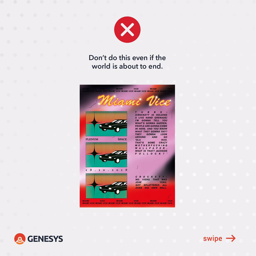 genesystechhub's tweet photo. Hey guys!!

There are certain things you shouldn’t do in design, even if the world was ending. 🙂

This night on #designWithMong, the @david_a_mong gives us some insight into Subliminal contrast. 

Please retweet and share your thoughts 😁

#designtwitter #DesignThinking https://t.co/x7fvbIOkDD