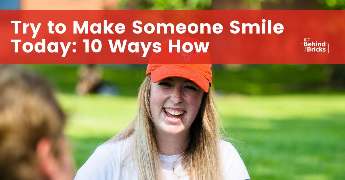 More than ever, a smile can do a lot of good. Check out our latest blog to try to make someone smile today! 😁
rit.edu/behindthebrick…