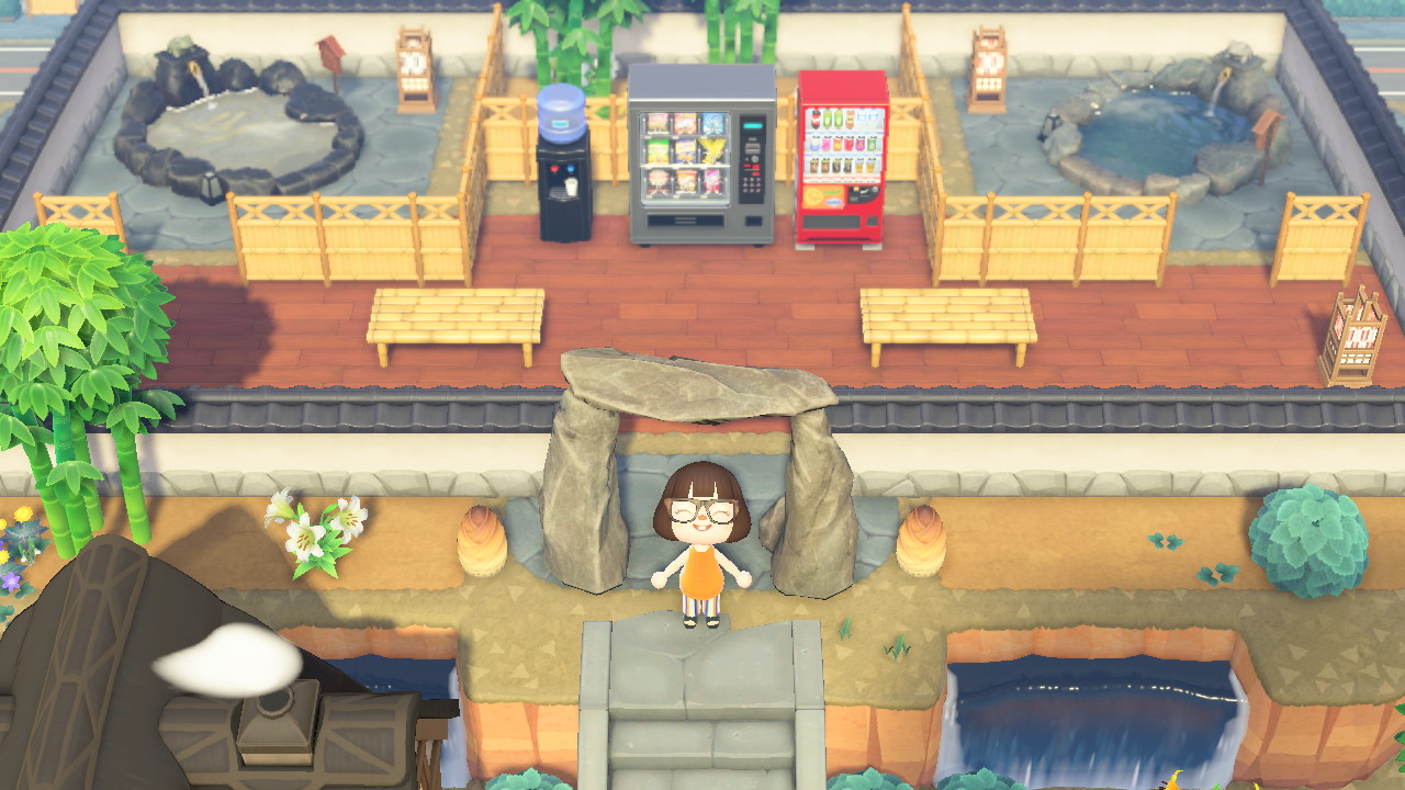てぃてぃ 温泉 と駅 どうぶつの森 あつ森 島クリエイター マイデザイン 和風 旅館 線路 てぃてぃ 温泉 と駅 どうぶつの森 あつ森 島クリエイター マイデザイン 和風 旅館 線路