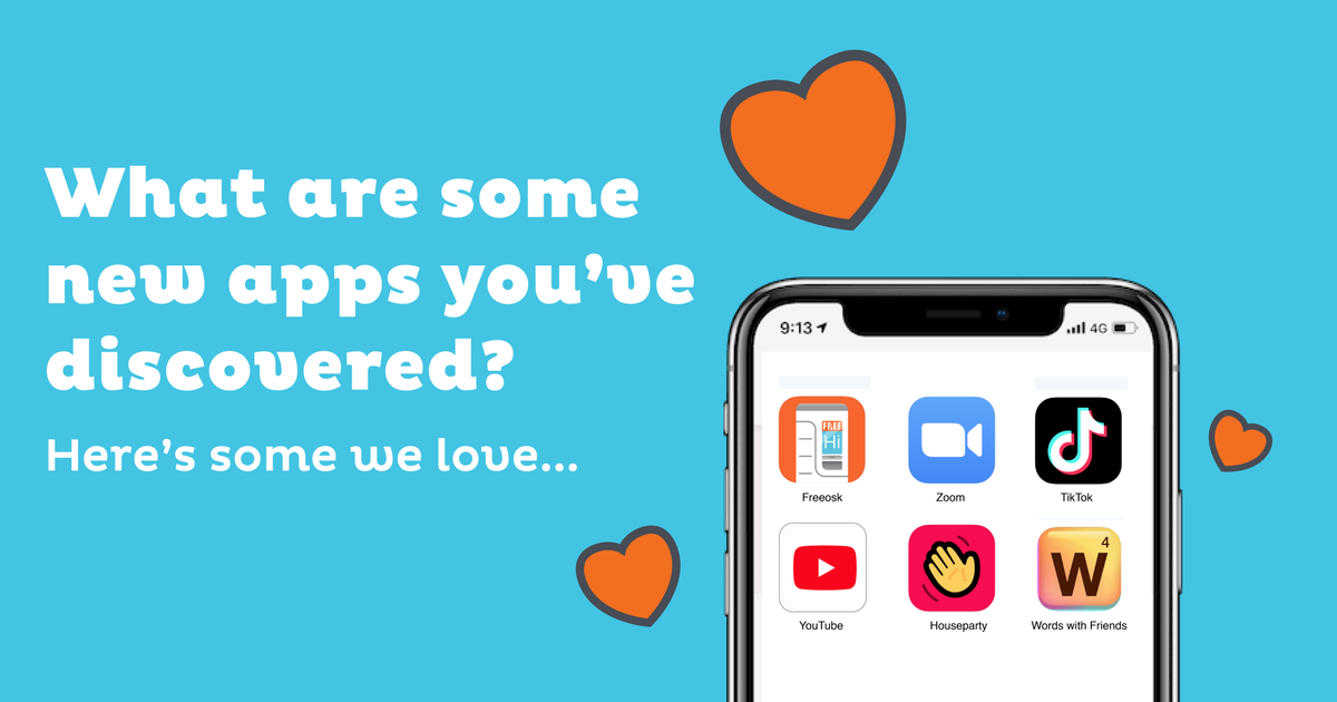 freeosk's tweet photo. We’ve all been spending a lot more time on our phones lately. What are some new apps you’ve discovered while staying home? These are a few of our faves. #DiscoverWithin #slowthespread #allinthistogether https://t.co/8FN2jvvs2v