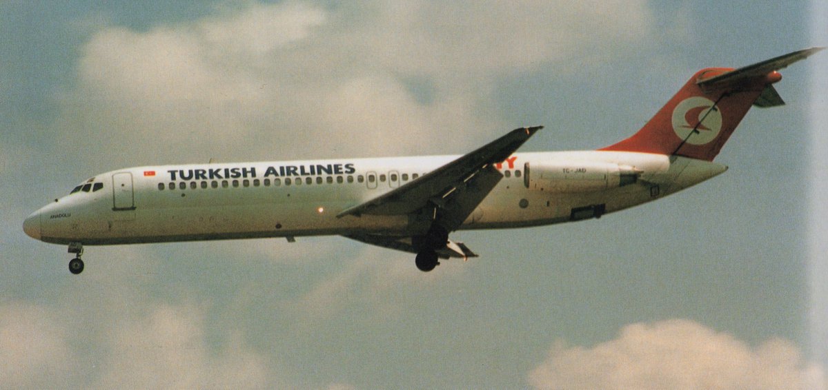 MD80com's tweet photo. #THY #TurkishAirlines #TurkHavaYollari took delivery of ten #DC9-32s and nine of them provided service for decades. All nine aircraft were later sold to #ValuJet: https://t.co/a1KkKxUnNa