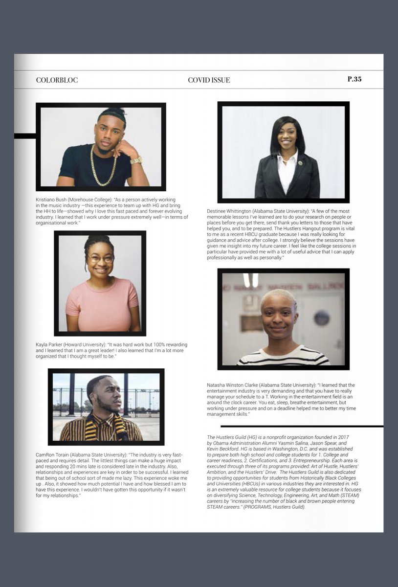 BamaStateDC6's tweet photo. Shoutout to Natasha Winston Clarke! During COVID-19, she’s been working for @HustlersGuild to help the college community. Recently, she wrote an article on the Hustlers’ Hangouts, which was featured in @ColorBlocMag ! Congratulations 🔥 #myasu 

https://t.co/2no8peLoCQ https://t.co/BvKzLtQxby