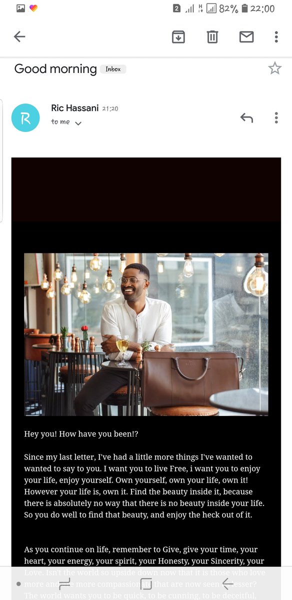 rike_baby's tweet photo. I just received a message from @RicHassani, my God, I'm so happy,  thank you so much for those words.  Meanwhile my bd is 21st of this month, I guess my bd gift has started rolling in. #curfew #WayUpNorthEP https://t.co/R1lHt4IOEU