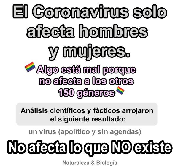JuanOrtizFoto's tweet photo. 2 Géneros biológica y realmente! El Covid19 se los explica en tooooodas las estadísticas a nivel mundial.
#GeneroBinario
#NaturalezaYbiologia
#NoCompliquenLasCosas
#Covid19gt
#Genero
#IdeologiaDeGenero https://t.co/3oflRmq4Hq