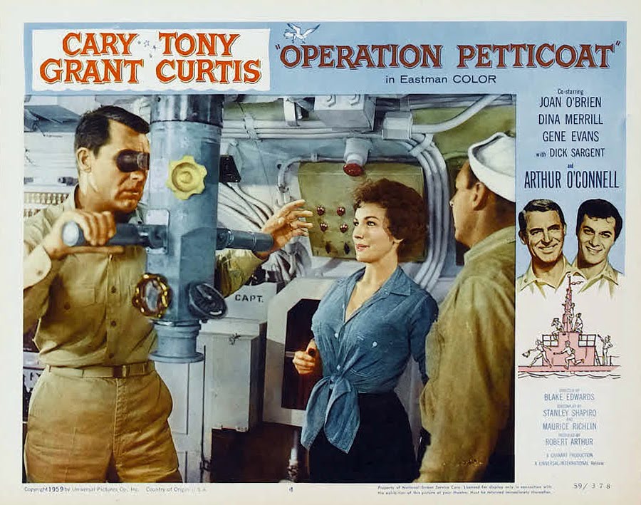 cinepastor's tweet photo. Película 266-2020: (***)"Operación Pacífico" ("Operation Petticoat",#BlakeEdwards, 1959)
Entre las primeras realizaciones cinematográficas de un Edwards procedente del mundo televisivo.
Una simpática comedia cuyo guion, firmado por el gran #StanleyShapiro, fue nominado al Oscar. https://t.co/89fmLz2tBq
