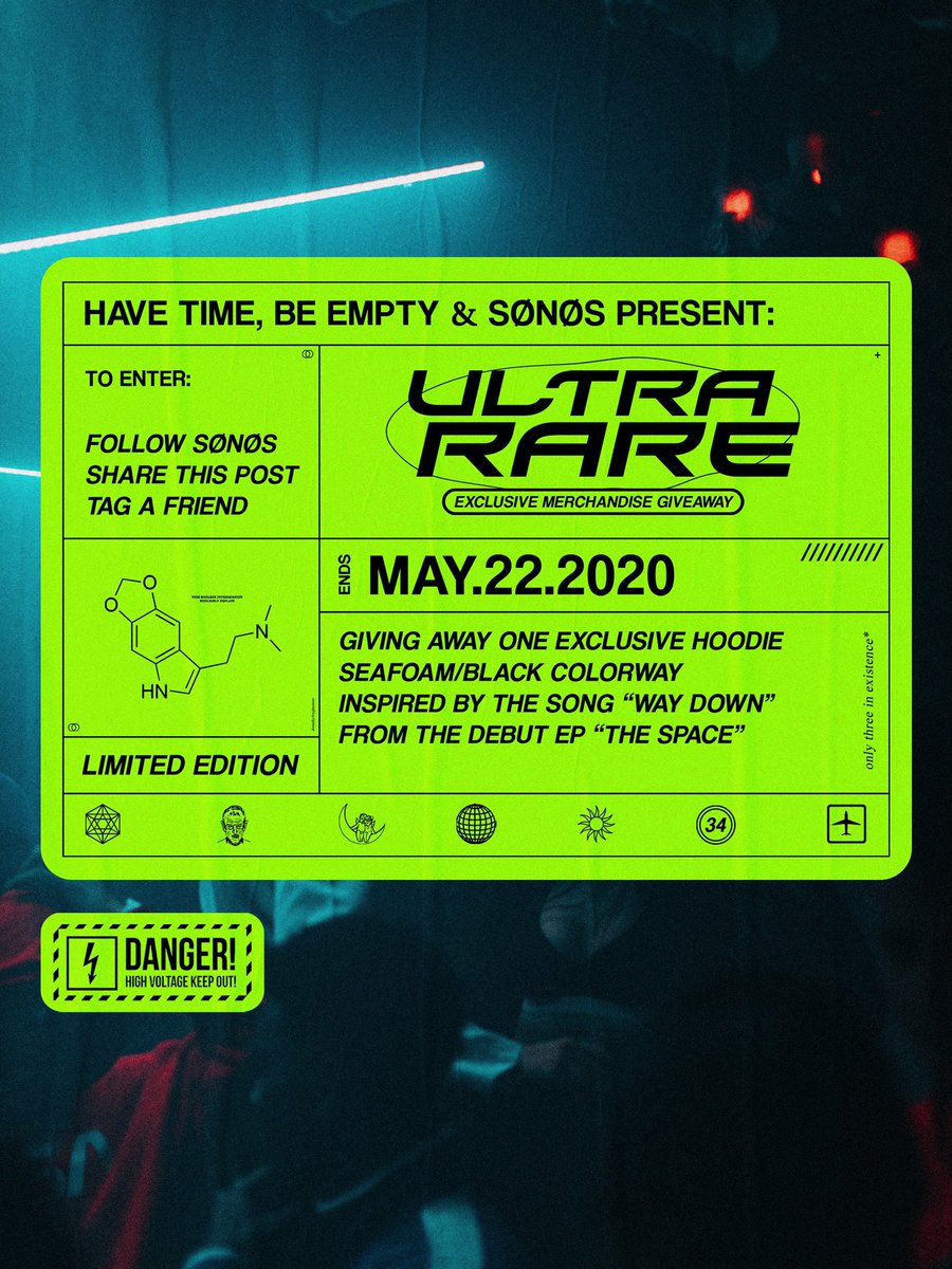 IAMSONOS's tweet image. 🚨 GIVEAWAY 🚨

up for grabs is an exclusive merch item, inspired by my song “WAY DOWN.” 
super easy to enter 🗡

all you have to do is:
-like/RT this post ✅
-follow SØNØS ✅
-tag a friend in the replies ✅

lasts one week. unlimited entries 🤞🏼