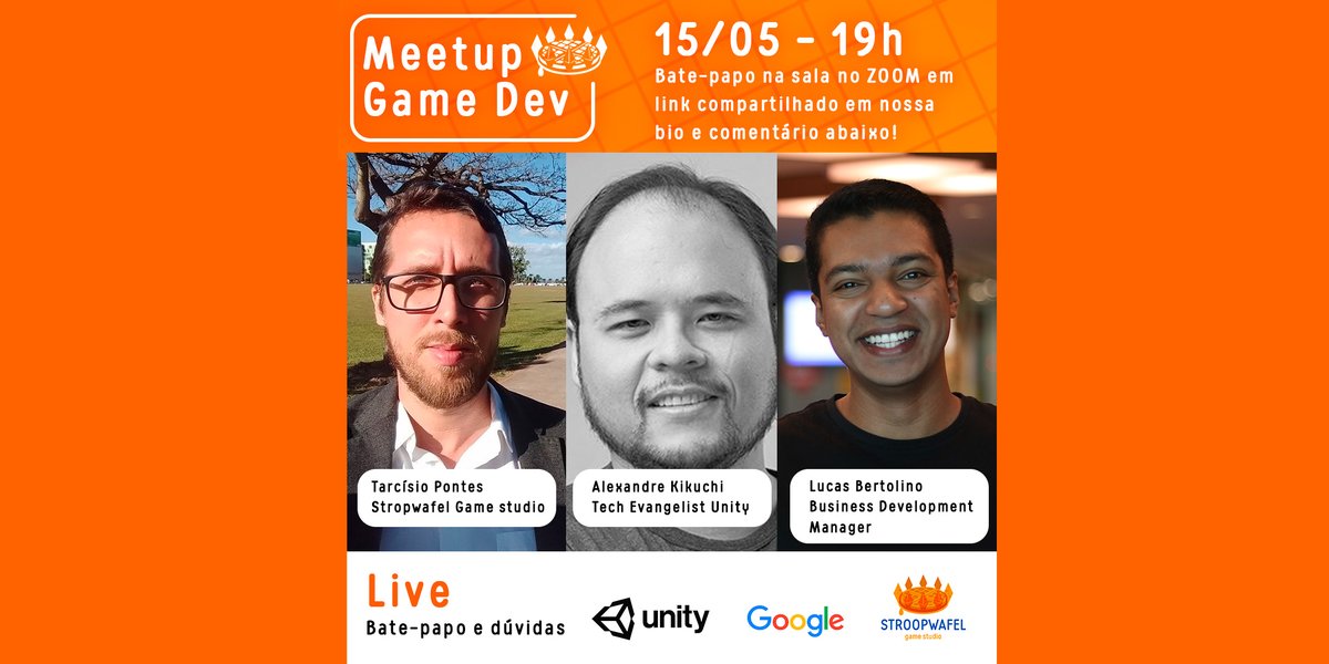 StroopwafelGame's tweet photo. Olá pessoal, daqui a pouco às 19h vamos ter um bate-papo com Alexandre Kikuchi e Lucas Bertolino, nosso host será Tarcísio Pontes, vocês podem conferir o link para a sala aqui: https://t.co/141B1KctJ4
#gamedev #unity3d #unity2020 #google #indiedev https://t.co/OX3WweFfiI