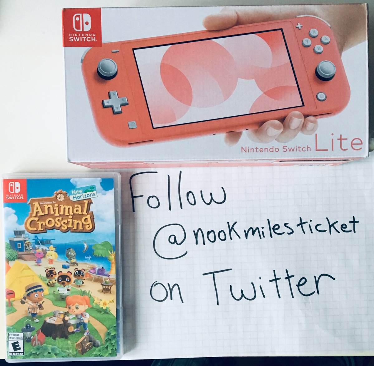 nookmilesticket's tweet photo. 🔆GIVEAWAY of a Nintendo Switch Lite Coral➕Animal Crossing New Horizons🔆

✈️I ship worldwide✈️

⬇️To participate⬇️
📌RT➕Like➕Follow me
📌TAG 5 friends (comment)

This ends June 1st at 11:59 A.M. EST, good luck!😁#SwitchLite #NintendoSwitchrestock   #AnimalCrossingNewHorizons https://t.co/nH1PqBU0wb