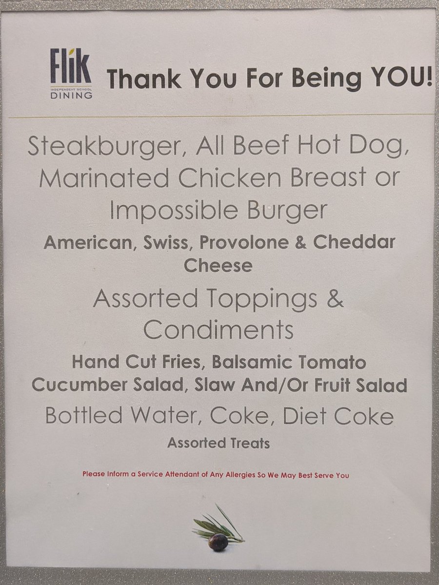 Eddie_Mundy's tweet photo. Thank You Lunch for Fac/Staff!
.
@FlikISDining
.
#schoollunch #beef #burger #grilledchicken #naturalcasing #hotdog #fruitsalad #slaw #balsamic #tomato #salad #toppings #condiments #cheese #thankyou #gratitude #allthebestparts #cooklife #teampixel https://t.co/c4GeeWGPpW