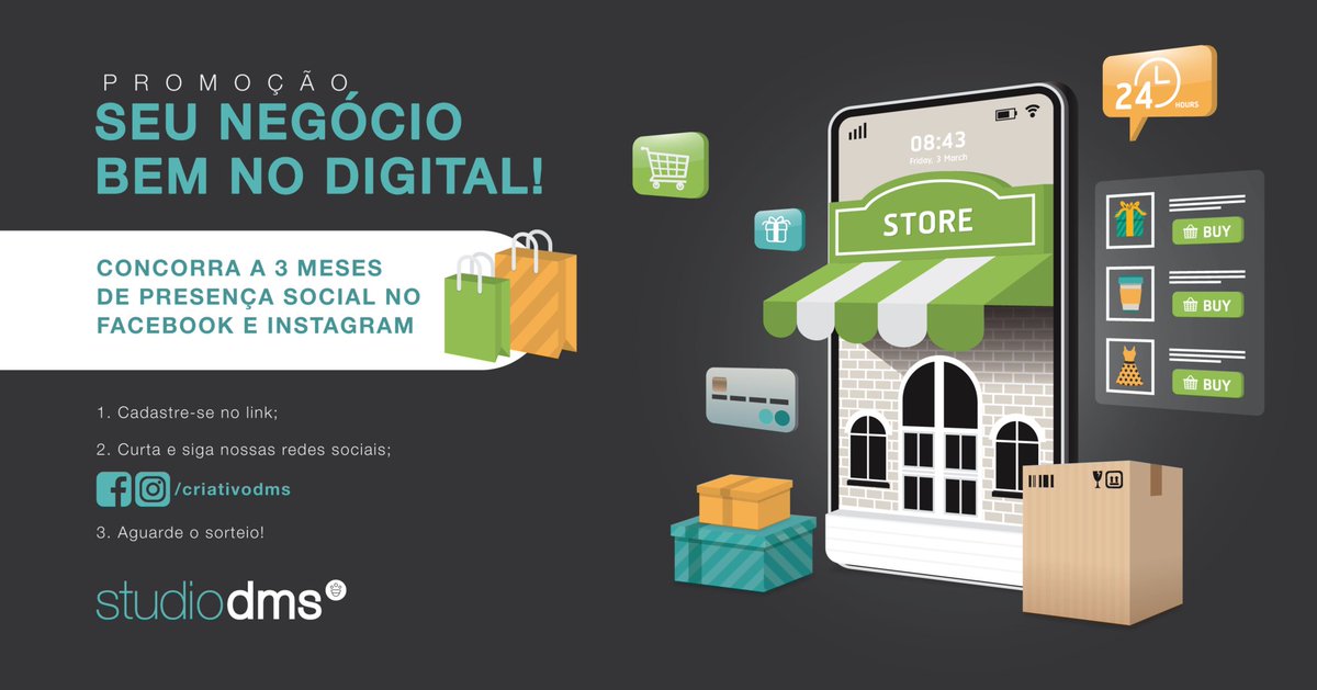 criativodms's tweet photo. Quer concorrer a oito cards por mês nas redes sociais de sua empresa? Clique no link e participe de nossa campanha! 👇🏼

https://t.co/MKpnlgPU33

O sorteio será realizado dia 15/06/2020 pelas redes sociais e pelo e-mail. https://t.co/UHVTS4FTZt