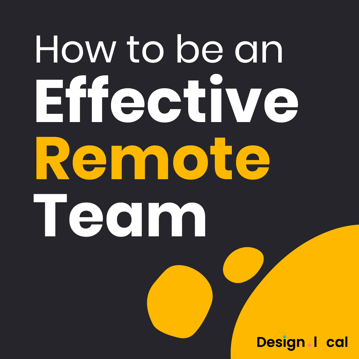 designdotlocal's tweet photo. How can we work collaboratively as a remote design team? 👇

🗣Communicate effectively
🎯 Alignment on goals
🔄 Establish a workflow
🛠 Pick the right tools
🎉 Make time for fun

What are your tips for working remotely? Share your thoughts with us!
#remotework #remotedesign https://t.co/r3kSfaaefO