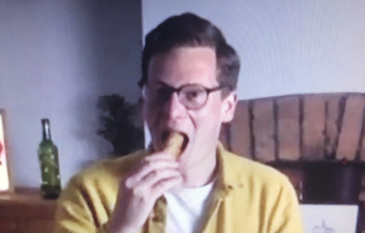 Big shout out to <a href="/robinjaymorgan/">Robin Morgan</a> and all <a href="/bellylaughscar1/">bellylaughswales</a>. Wonderful evening celebrating and laughing at our wonderful city and the funny people that dwell here! Plus £3k raised for great causes! #bellylaughsathome #batteredsausage