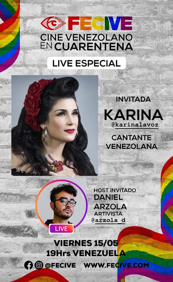 OAR0463's tweet photo. Ahora acompañemos a nuestra hermosa @karinalavoz👑 en éste #LiveEspecial del #FECIVE con @Arzola_d a las 7pm (Hr. MIAMI/CCS) 👇🏼 https://t.co/qnR3d1UMTe
