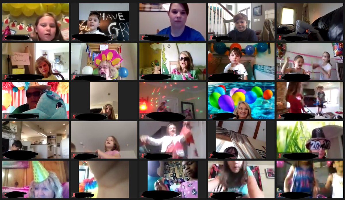 davidsonacademy's tweet photo. It was a blast to have a Last DAy of School Zoom party with our elementary school students this morning! #theDAway #DAdistancelearning #summertime https://t.co/C0mzqS7Lw3