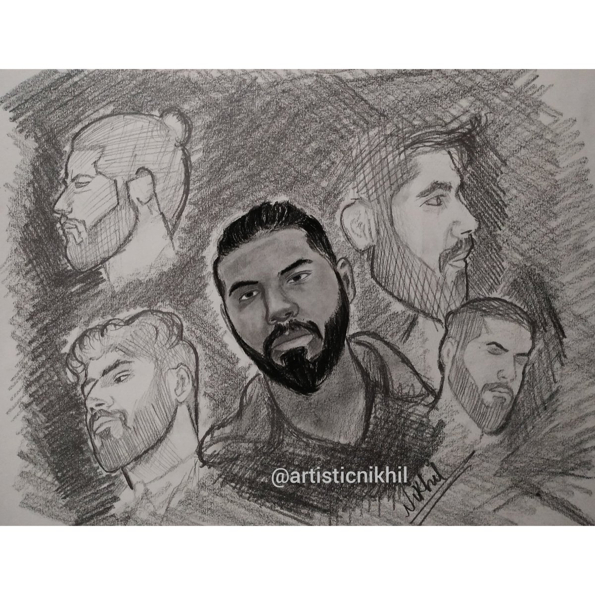 artisticnikhil's tweet photo. @FottySeven #fottyseven #FANART #indianhiphop #rapper #artwork #portrait #sketch https://t.co/pF8rP8Lul6