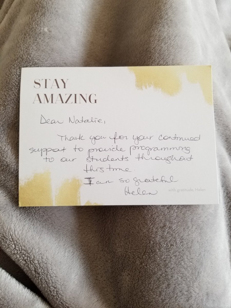 Thank you @pereira_rasoHTS for the thoughtful note! It made my day!! 😍
